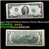 Image 1 : Lot of  24x Non-Consec 1976 $2 Federal Reserve Notes, Minneapolis MN, AU/CU Grades Grades