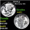 Image 1 : 1944-p Mercury Dime 10c Grades GEM+ Unc