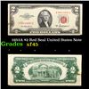 Image 1 : 1953A $2 Red Seal United States Note Grades xf+