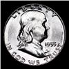 Image 2 : 1955-p Franklin Half Dollar 50c Grades Select+ Unc