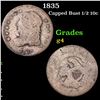 Image 1 : 1835 Capped Bust Half Dime 1/2 10c Grades g, good