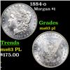 Image 1 : 1884-o Morgan Dollar $1 Grades Select Unc PL