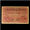 Image 2 : 1918 Imperial Germany 20 mark Note P# 57 Grades vf+