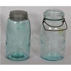 Lot 2 Antique Fruit Jars