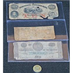 Confederate Note Set w/New Coin