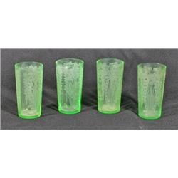 Green Depression Glasses