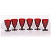 Image 1 : Set 6 Ruby Glasses