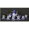 Image 1 : Modern Tea Set, Blue and White