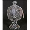 Image 1 : Depression Glass Clear Compote Moon and Star Pattern