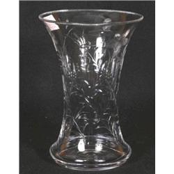 10' Clear Vase Wheel Cut