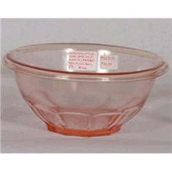 Pink Depression Mixing Bowl 8 1/2'