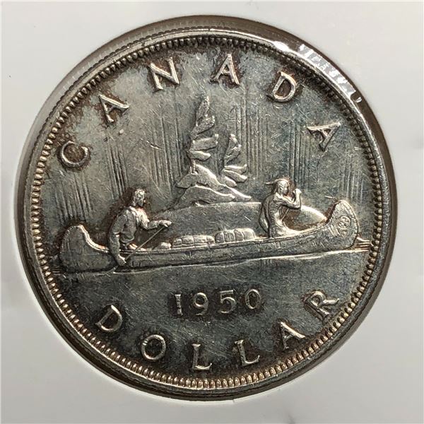 1950 King George VI Canadian Silver AU-UNC