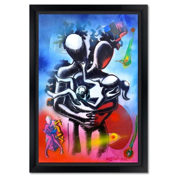 Embracing the Future by Kostabi Original