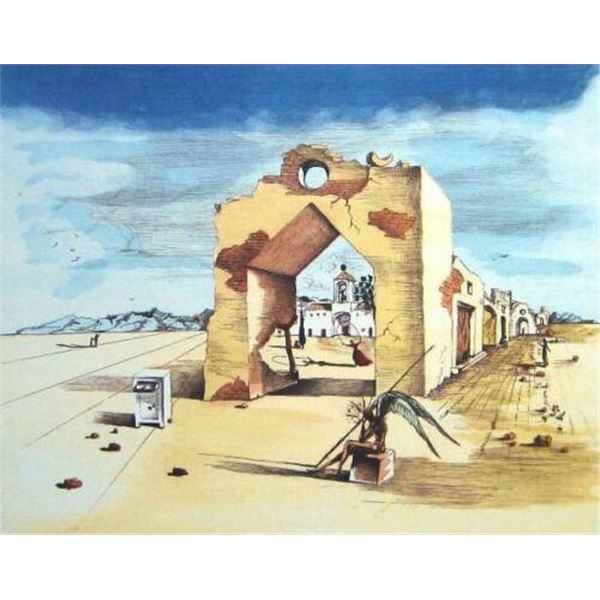 Paranoiac Village by Dali, Salvador
