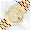 Image 2 : Rolex Mens 18K Yellow Gold Day Date President Champagne Diamond And Bezel Watch