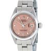 Rolex Ladies Stainless Steel Salmon Dial 26MM Oyster Band Wristwatch