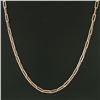 Image 3 : NEW 14k Rose Gold 30" Long Polished Oval Paperclip Cable Link Chain Necklace