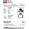 Image 5 : 4.02 ctw Blue Zircon and 0.60 ctw Diamond Platinum Ring