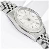 Image 3 : Rolex Mens Stainless Steel Silver Index Datejust Wristwatch 36MM