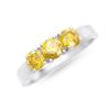 Image 1 : 14KT White Gold 1.26ctw Yellow Diamond Ring