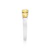 Image 4 : 14KT White Gold 1.26ctw Yellow Diamond Ring