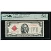 Image 1 : 1928G $2 STAR Legal Tender Note PMG 64