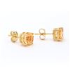 Image 2 : Plated 18KT Yellow Gold 3.15cts Citrine Earrings
