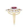 Image 4 : 14KT Yellow Gold 2.05ct Ruby and Diamond Ring