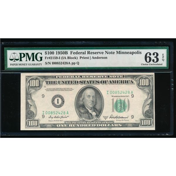 1950B $100 Minneapolis FRN PMG 63EPQ