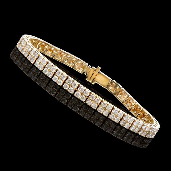 14KT Yellow Gold 5.15ctw Diamond Bracelet