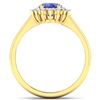Image 4 : 14KT Yellow Gold 1.41ct Tanzanite and Diamond Ring