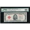 Image 1 : 1928C $5 Mule Legal Tender Note PMG 66EPQ