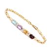 Image 1 : Plated 18KT Yellow Gold 3.35cts Multistone, Diamond Bracelet