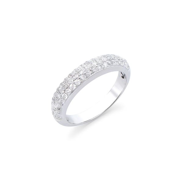 14KT White Gold 0.85ctw Diamond Ring