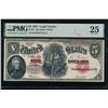 Image 1 : 1907 $5 Legal Tender Note PMG 25