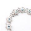 Image 2 : Plated Rhodium 6.55cts Blue Topaz Bracelet