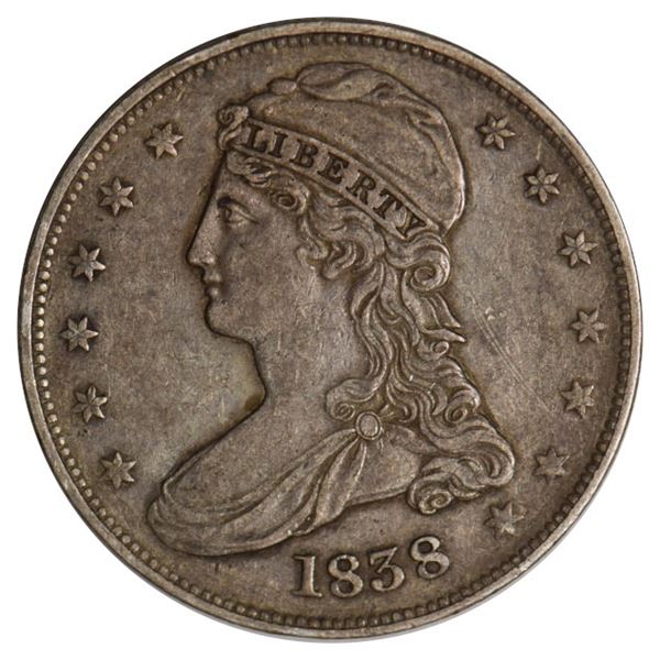 1838 Capped Bust Half Dollar Coin