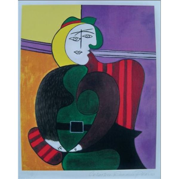 Pablo Picasso Woman In Red Armchair Giclee