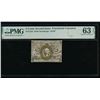 Image 1 : 5 Cent Second Issue Fractional PMG 63EPQ
