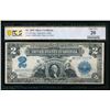 Image 1 : 1899 $2 Mini Porthole Silver Certificate PCGS 20
