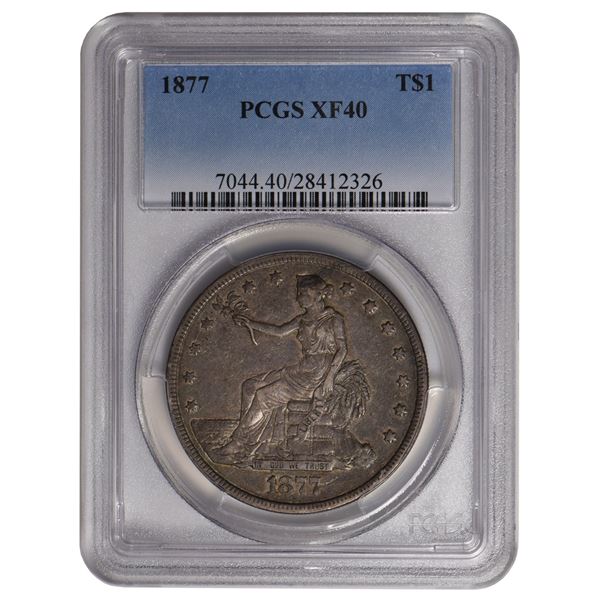 1877 $1 Trade Dollar PCGS XF40