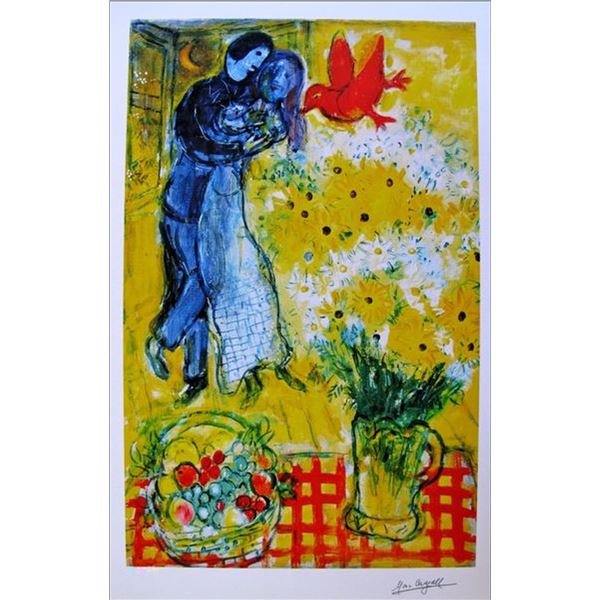 Marc Chagall Lovers And Daisies