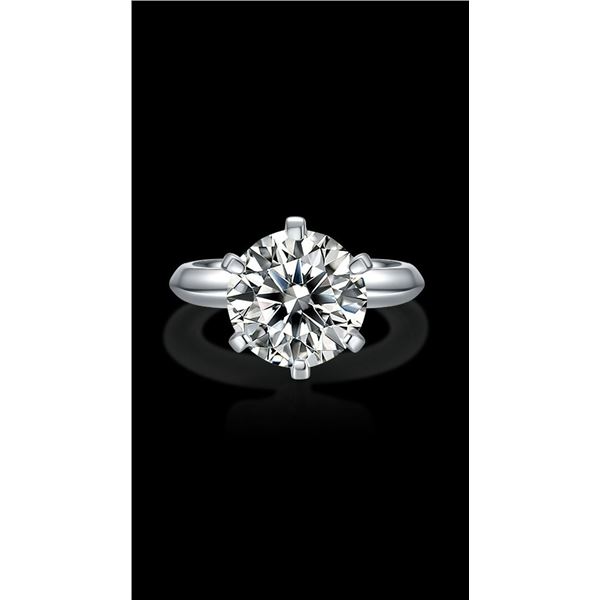 Ladies Sparkling 5 Ct Fire Moissanite Ring