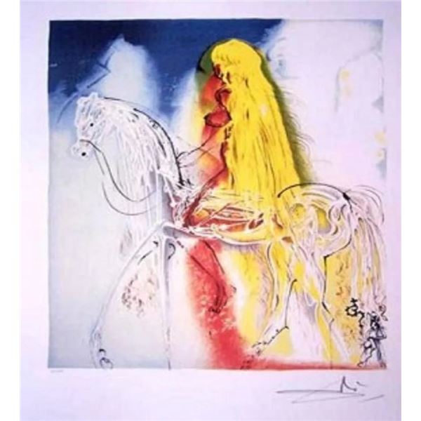 Lady Godiva Lithograph by Salvador Dali