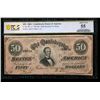 Image 1 : 1864 $50 T-66 Confederate PCGS 55