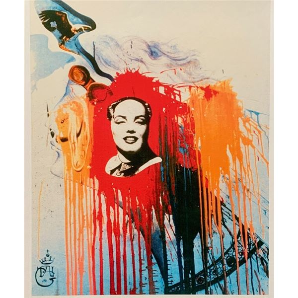 Dali Marilyn Monroe Mao Facsimile Signed and Numbered Giclee