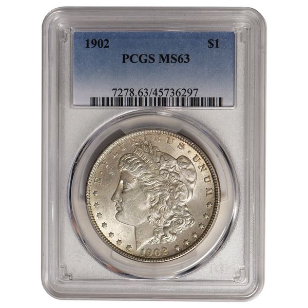 1902 $1 Morgan Silver Dollar PCGS MS63
