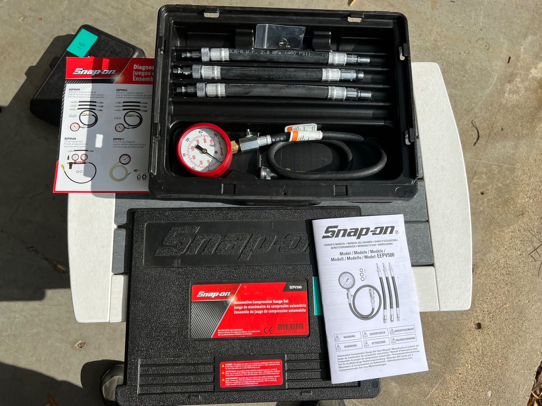 SNAP-ON AUTOMOTIVE COMPRESSION GAUGE SET