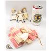 Image 1 : SET OF 3 1930S BISQUE DOLLS 4.25 INCH