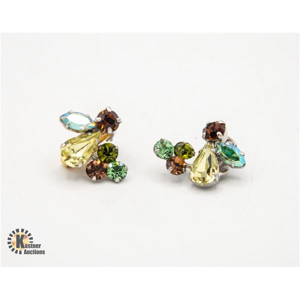 VINTAGE AUSTRIAN CRYSTAL EARRINGS